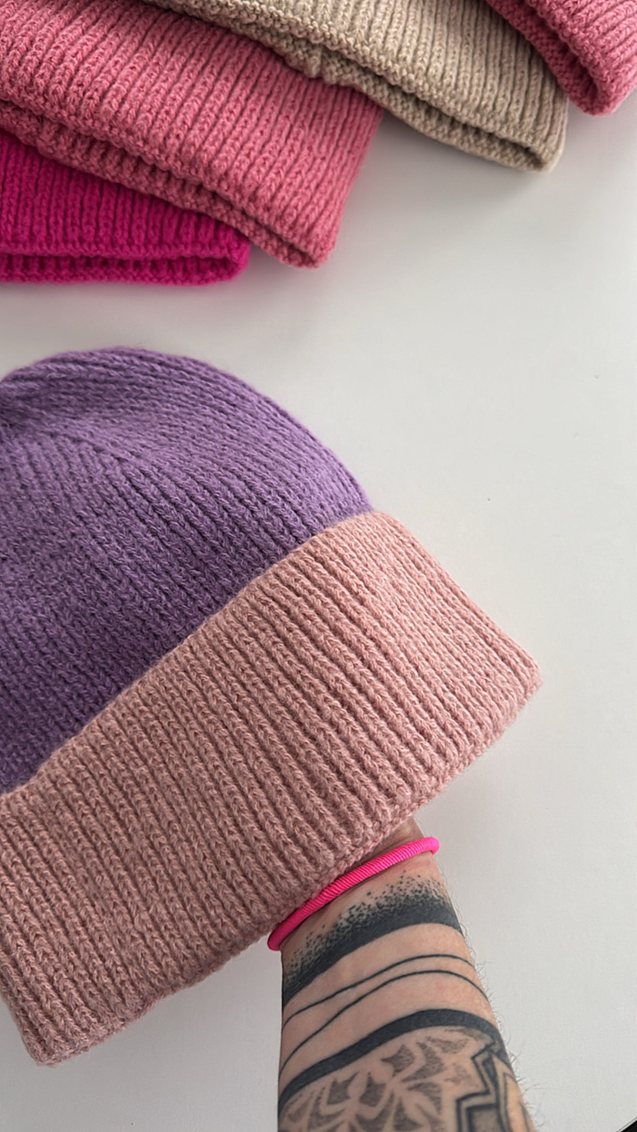 MÜTZE Colour Block DAMEN / BIG GIRL