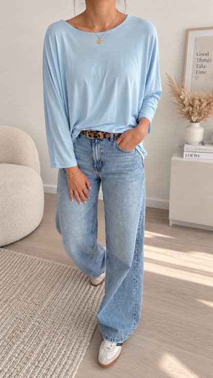 BASIC LONGSHIRT UNI 6 Farben