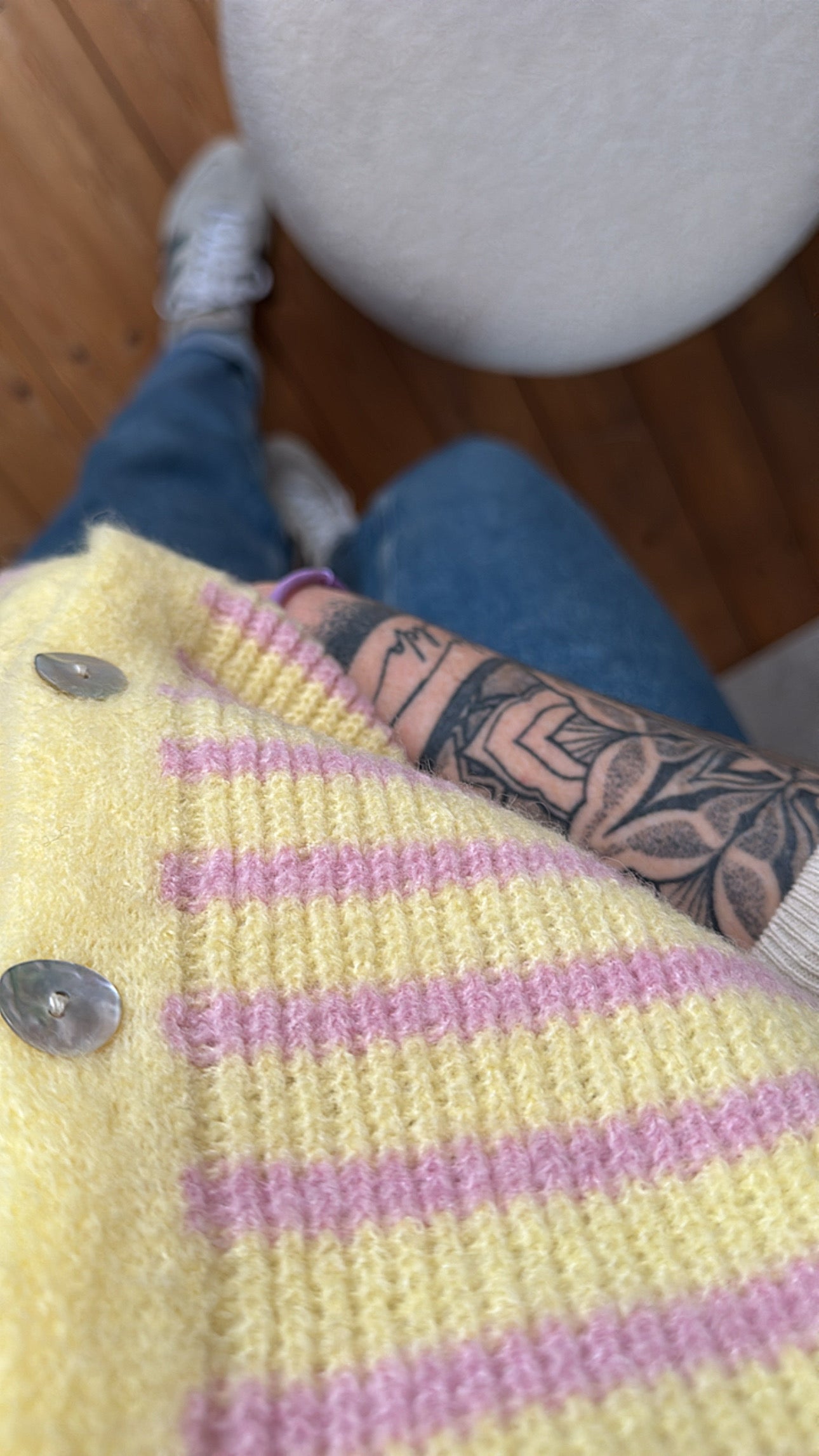 Strickjacke Weste Onezise STRIPES