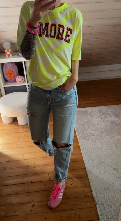 BASIC T-Shirt 5 FARBEN COLOUR BLOCK AMORE LEO 9 FARBEN