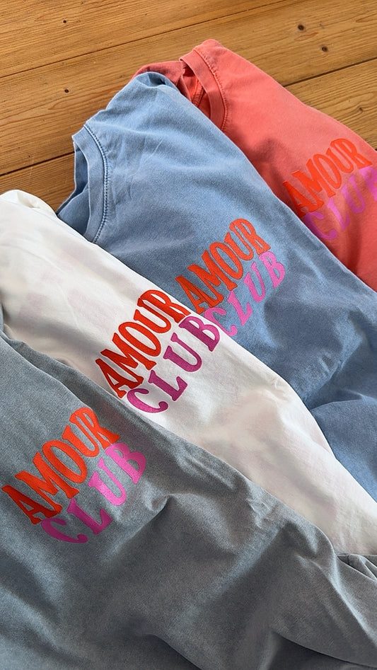 T-SHIRT AMOUR CLUB PREMIUM + RÜCKENPRINT