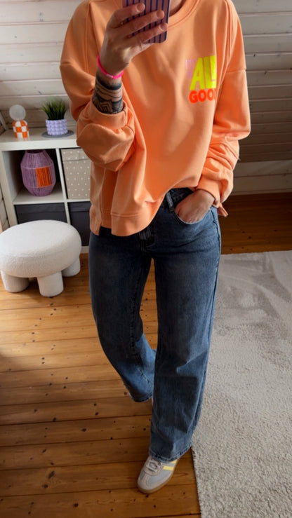 SWEATER IT‘S ALL GOOD / 5 Farben / RÜCKENPRINT