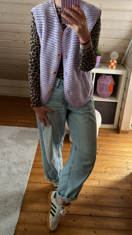 TEDDY Weste ärmellos STREIFEN