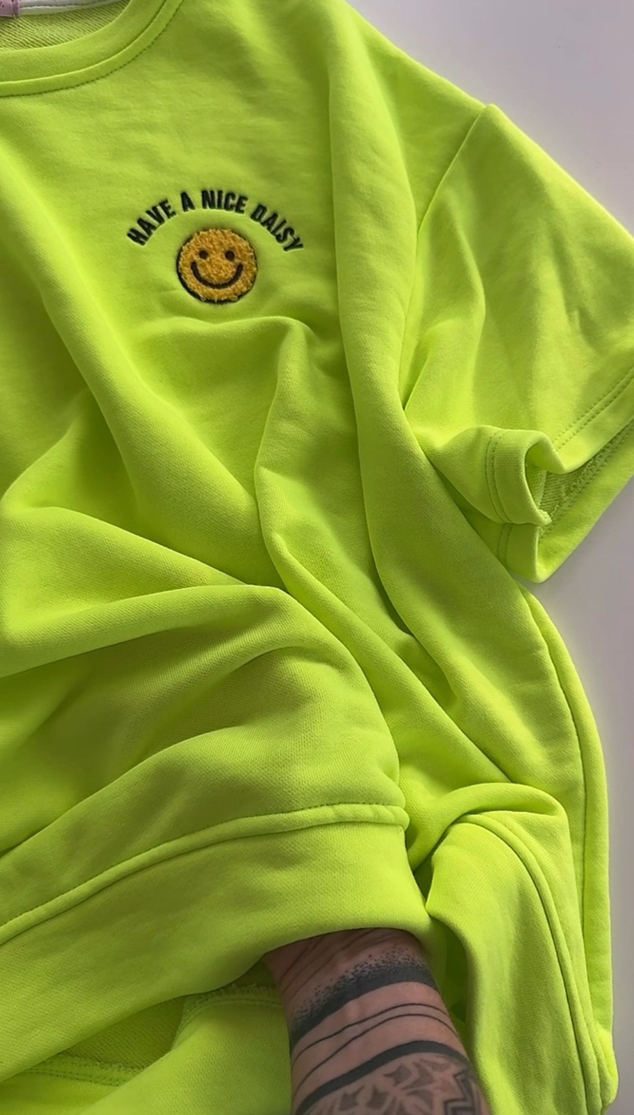 BASIC Sweater Shirt Kurzarm SMILE