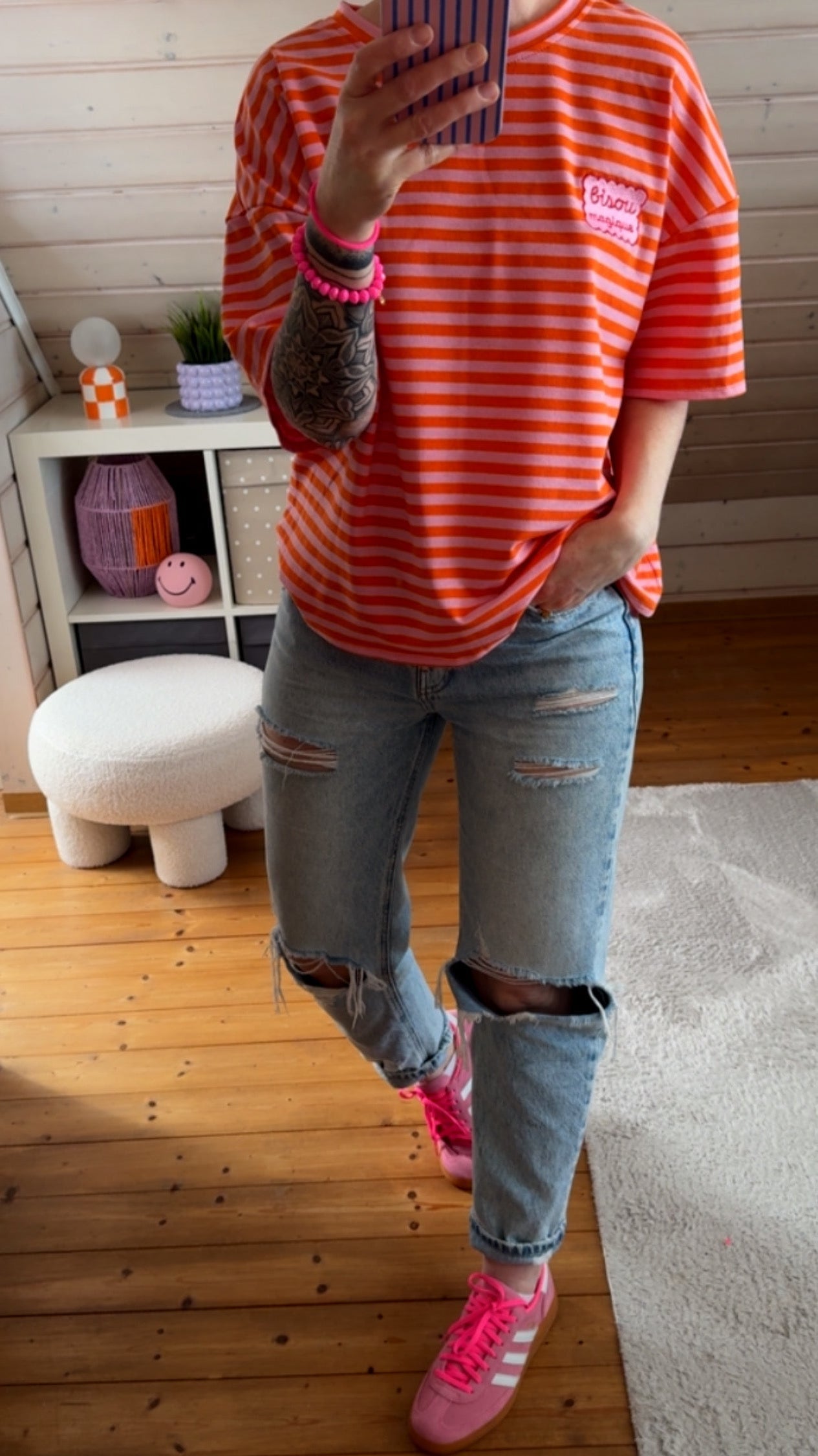 T-Shirt STREIFE French Terry BISOU