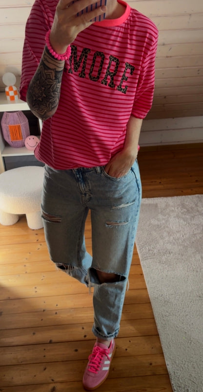 BASIC T-Shirt 5 FARBEN COLOUR BLOCK AMORE LEO 9 FARBEN