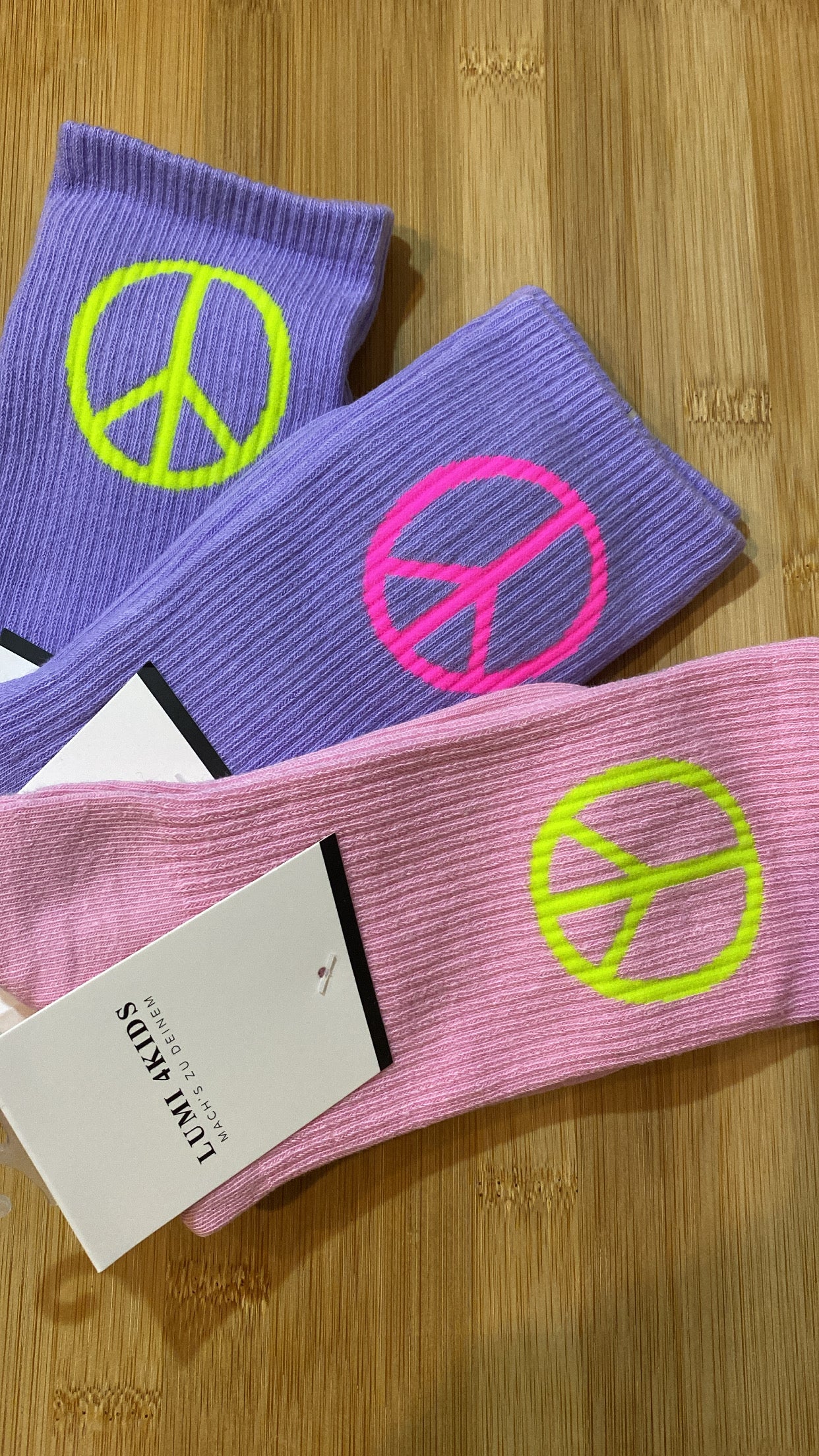 STATEMENT TENNIS SOCKEN LIMITED PEACE / NEON