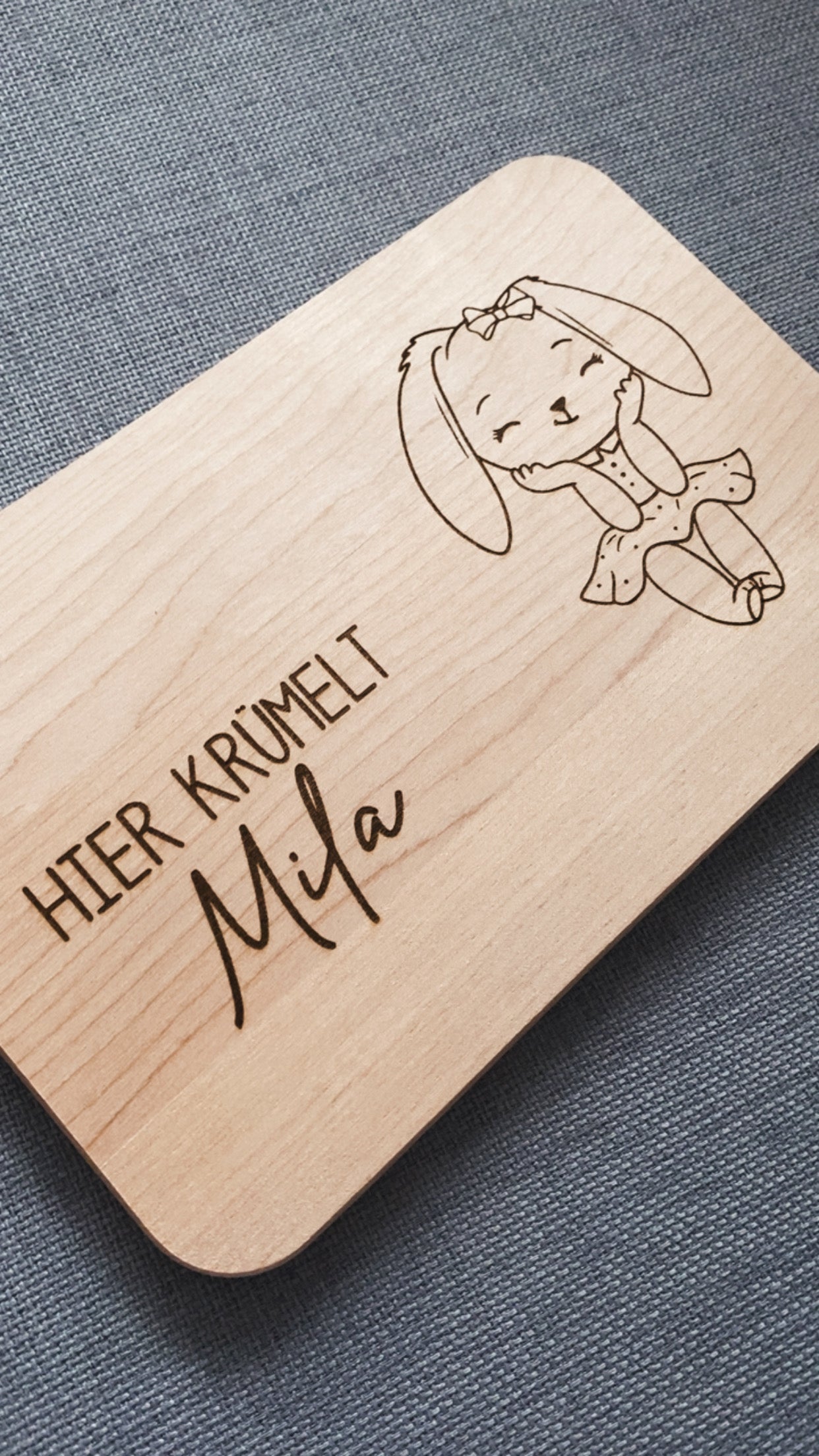 Holzbrett Frühstücksbrettchen Personalisiert