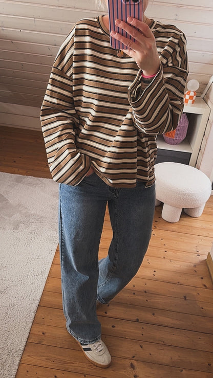 Streifen LONGSHIRT / SWEATER leicht