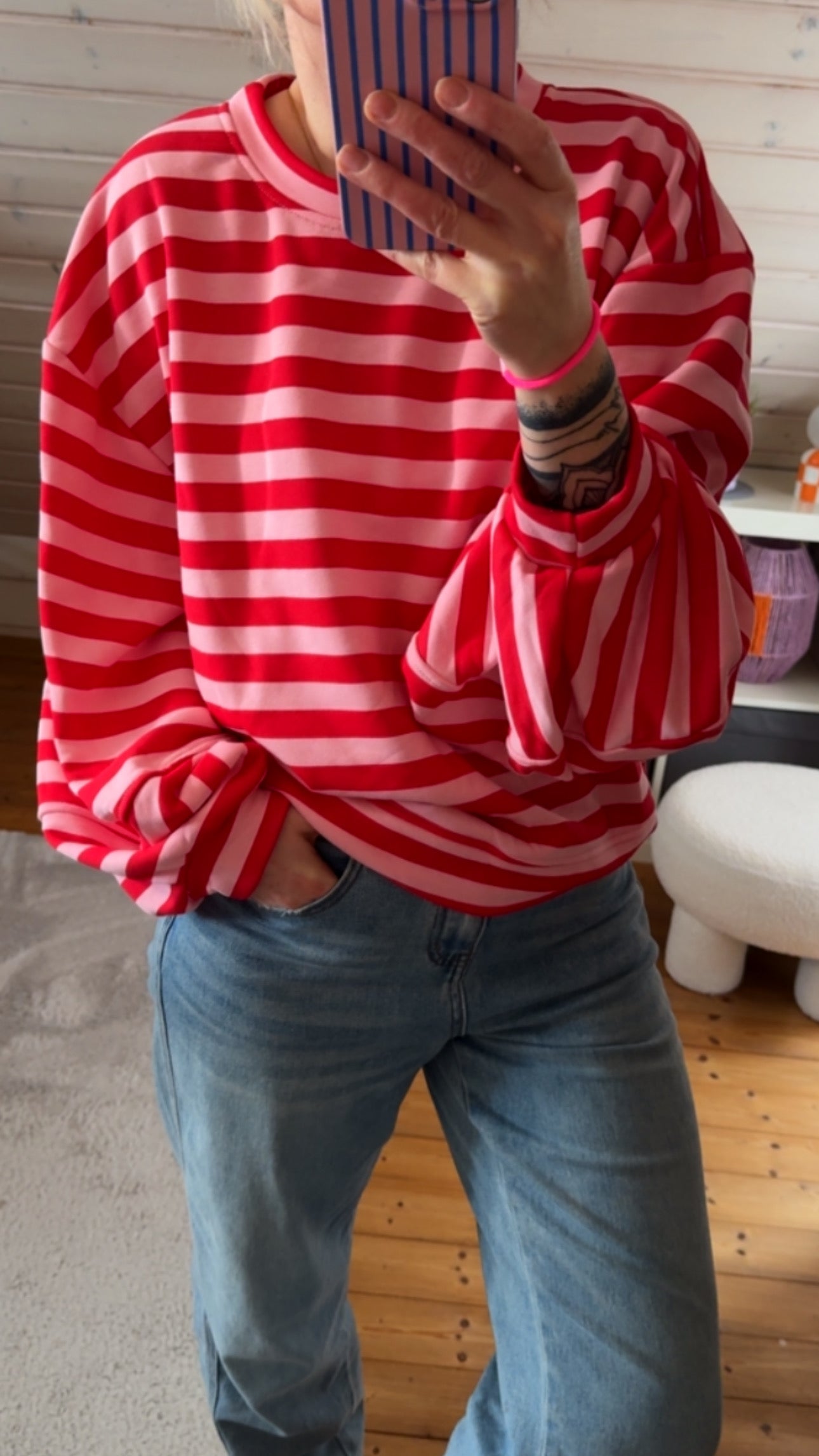 SWEATER PREMIUM STREIFEN FRENCH TERRY