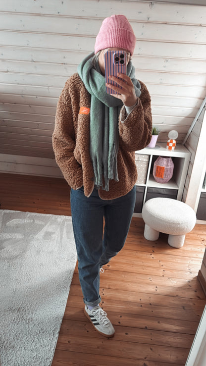 TEDDY Jacke langarm Neon Patch