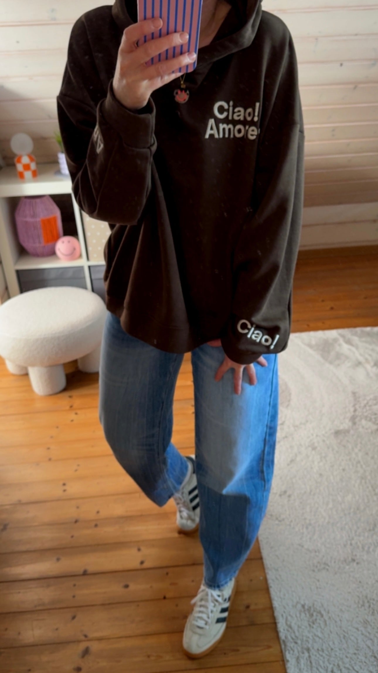 CIAO AMORE HOODIE Onesize /STICKEREI