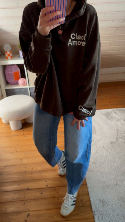 CIAO AMORE HOODIE Onesize /STICKEREI