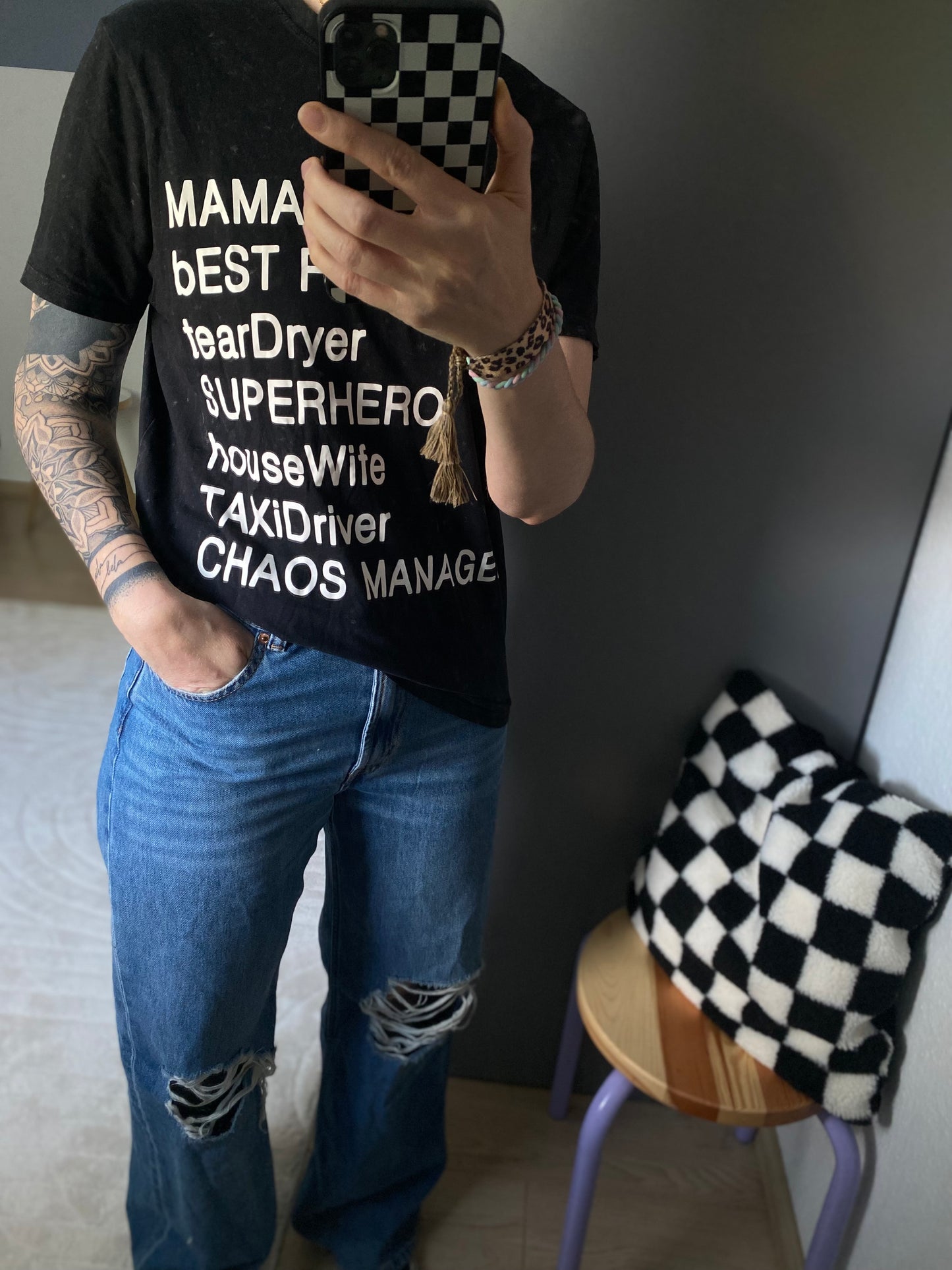 Vintage Tee *MAMA SUPERHERO