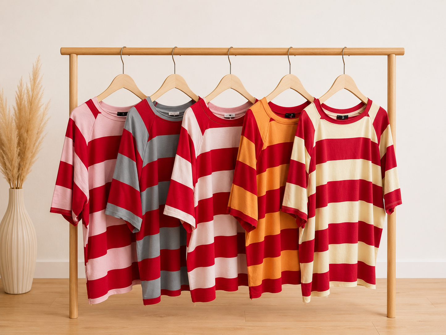 BASIC T-Shirt 5 FARBRN COLOUR BLOCK