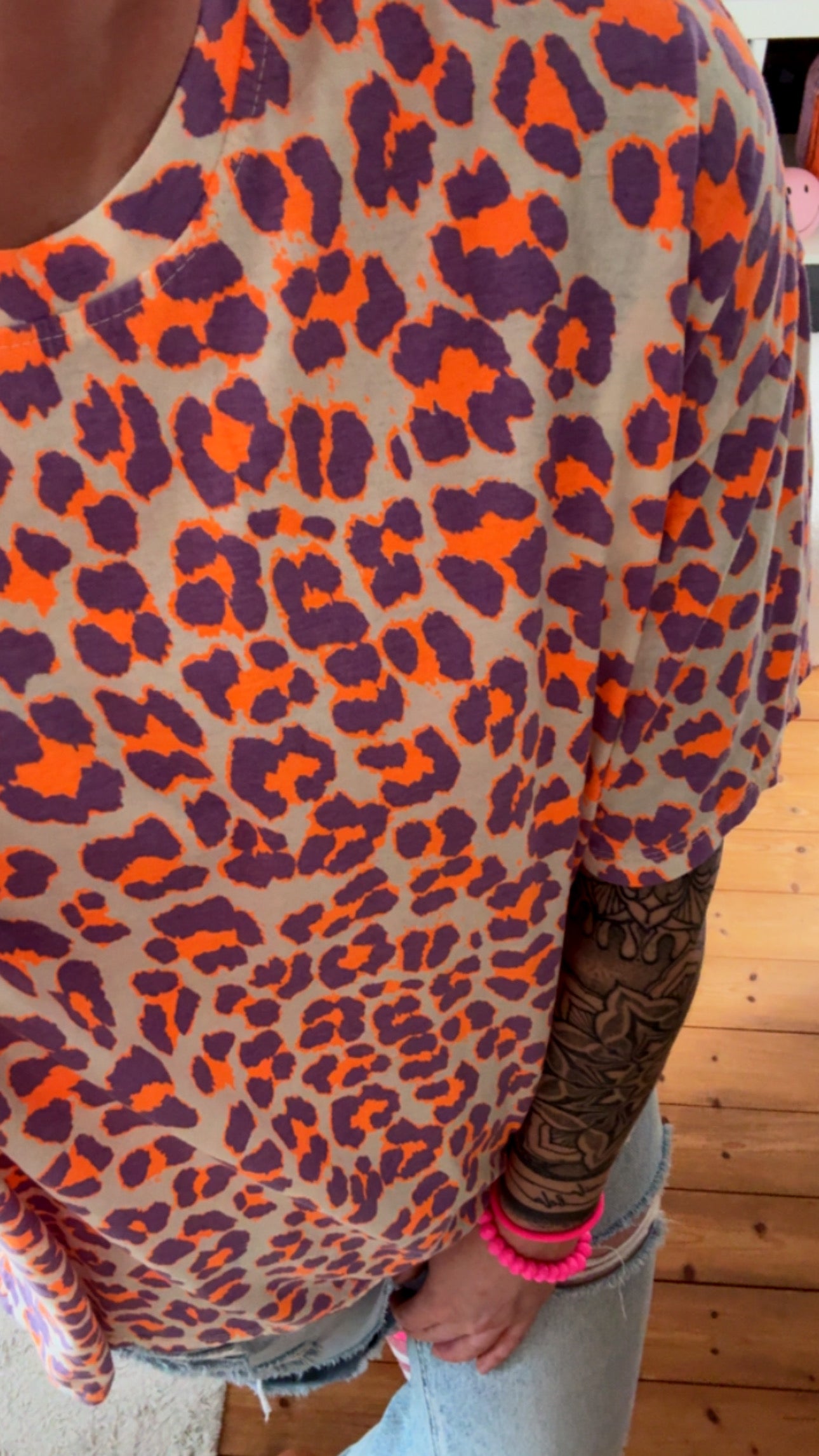 BASIC T-Shirt LEO 4 FARBEN COLOUR BLOCK