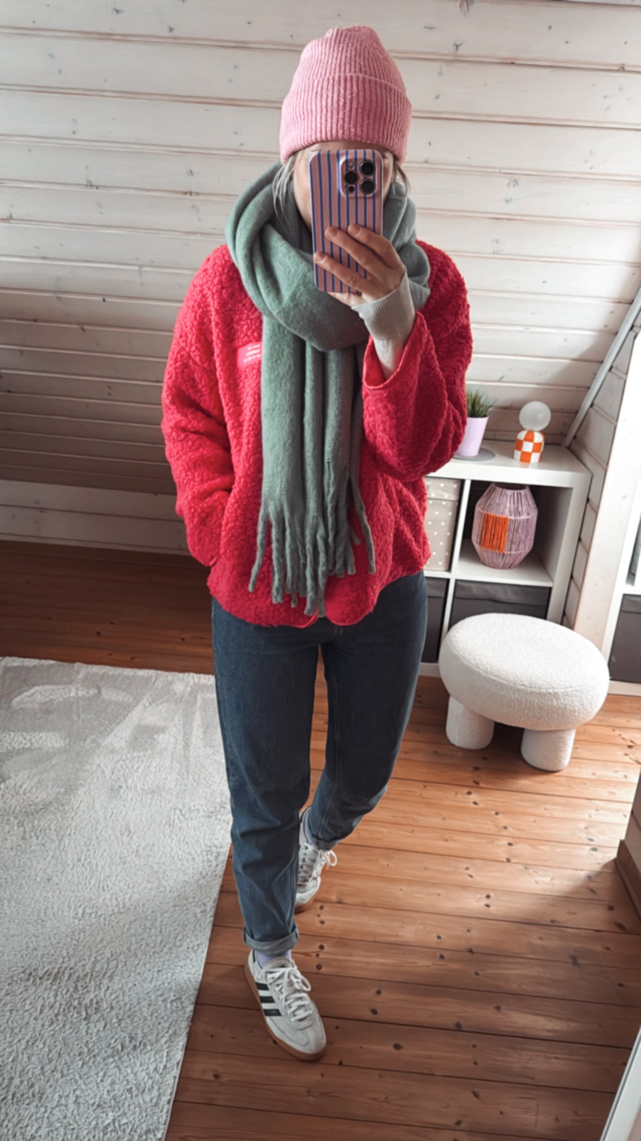 TEDDY Jacke langarm Neon Patch