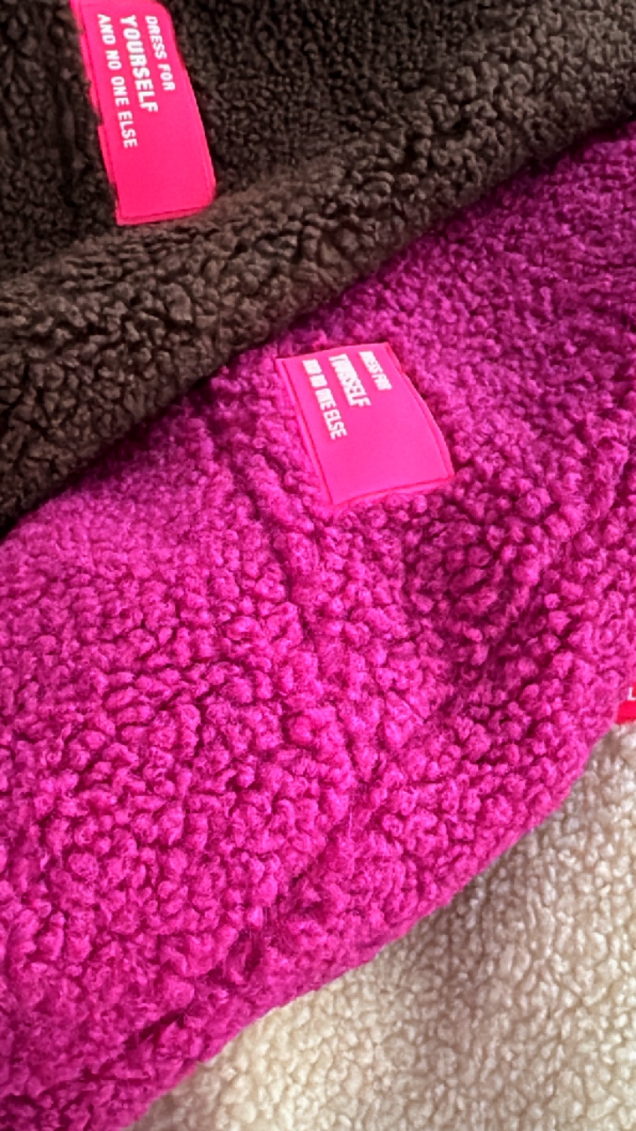 TEDDY Jacke ZIP langarm Neon Patch