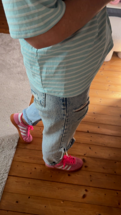BASIC T-Shirt 5 FARBEN COLOUR BLOCK AMORE LEO 9 FARBEN