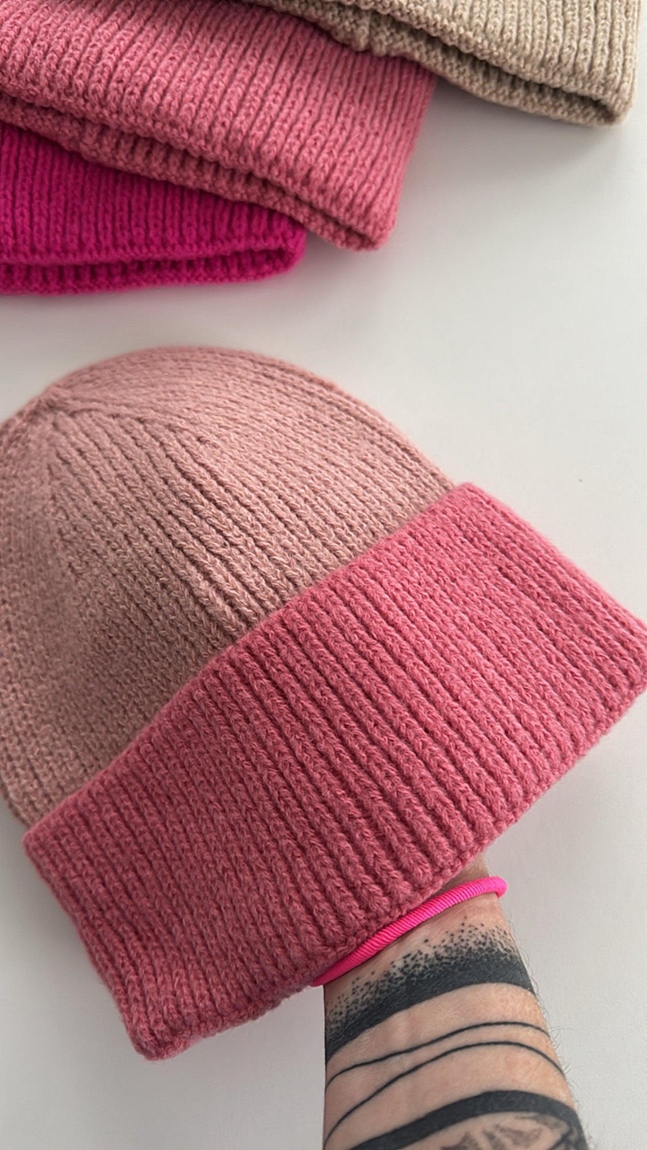 MÜTZE Colour Block DAMEN / BIG GIRL