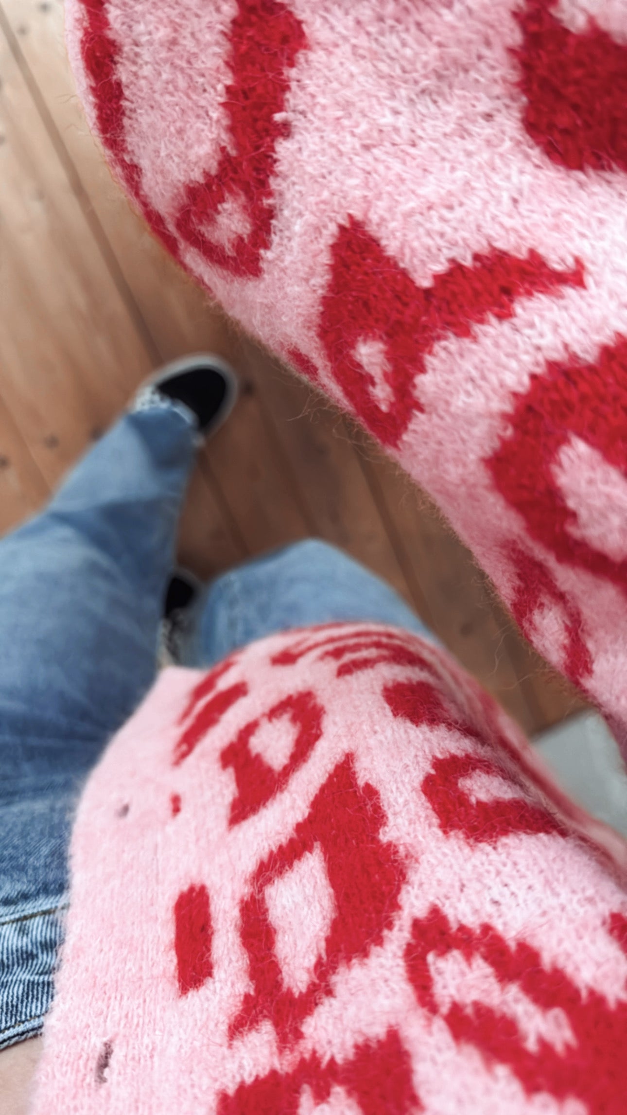 Strickjacke Leo Cadigan Herz Knopfleiste