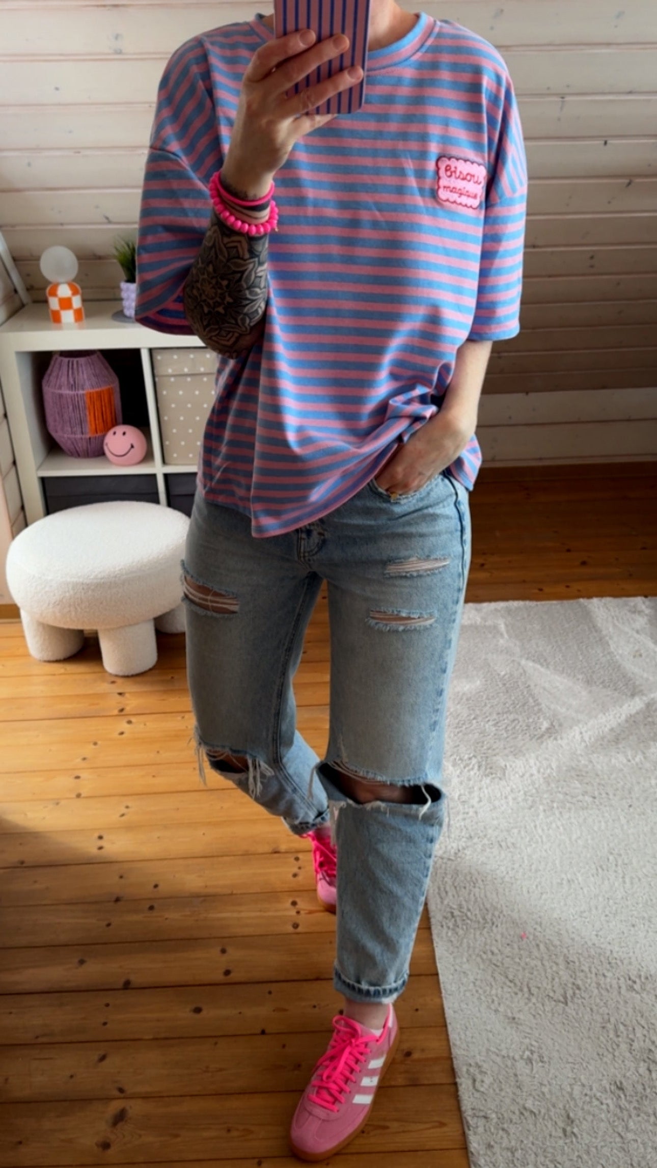 T-Shirt STREIFE French Terry BISOU