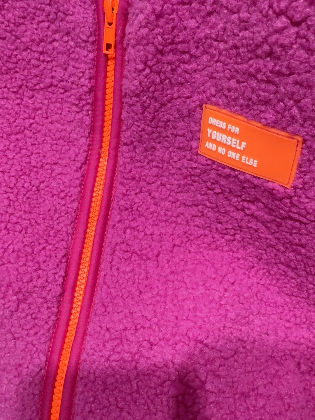 TEDDY WESTE NEON PATCH & Reißverschluss