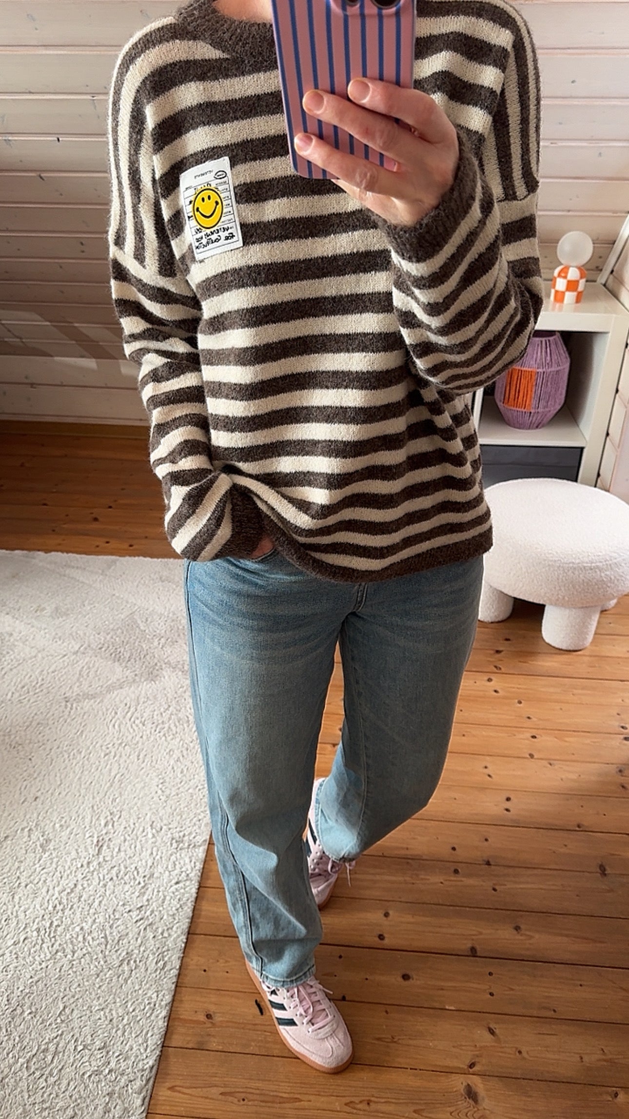 Pullover COLOUR Block Smile Onsesize