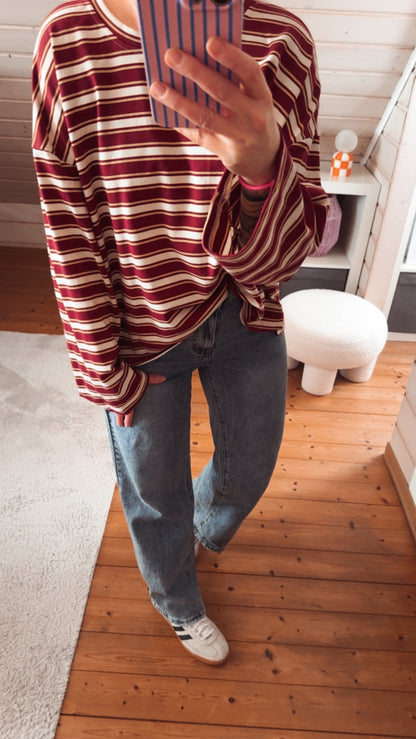 Streifen LONGSHIRT / SWEATER leicht