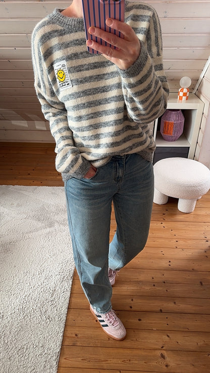 Pullover COLOUR Block Smile Onsesize