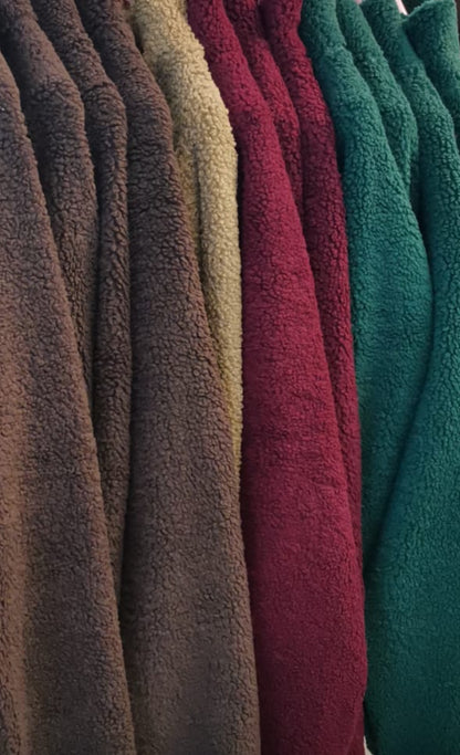 TEDDY Jacke ZIP langarm Neon Patch