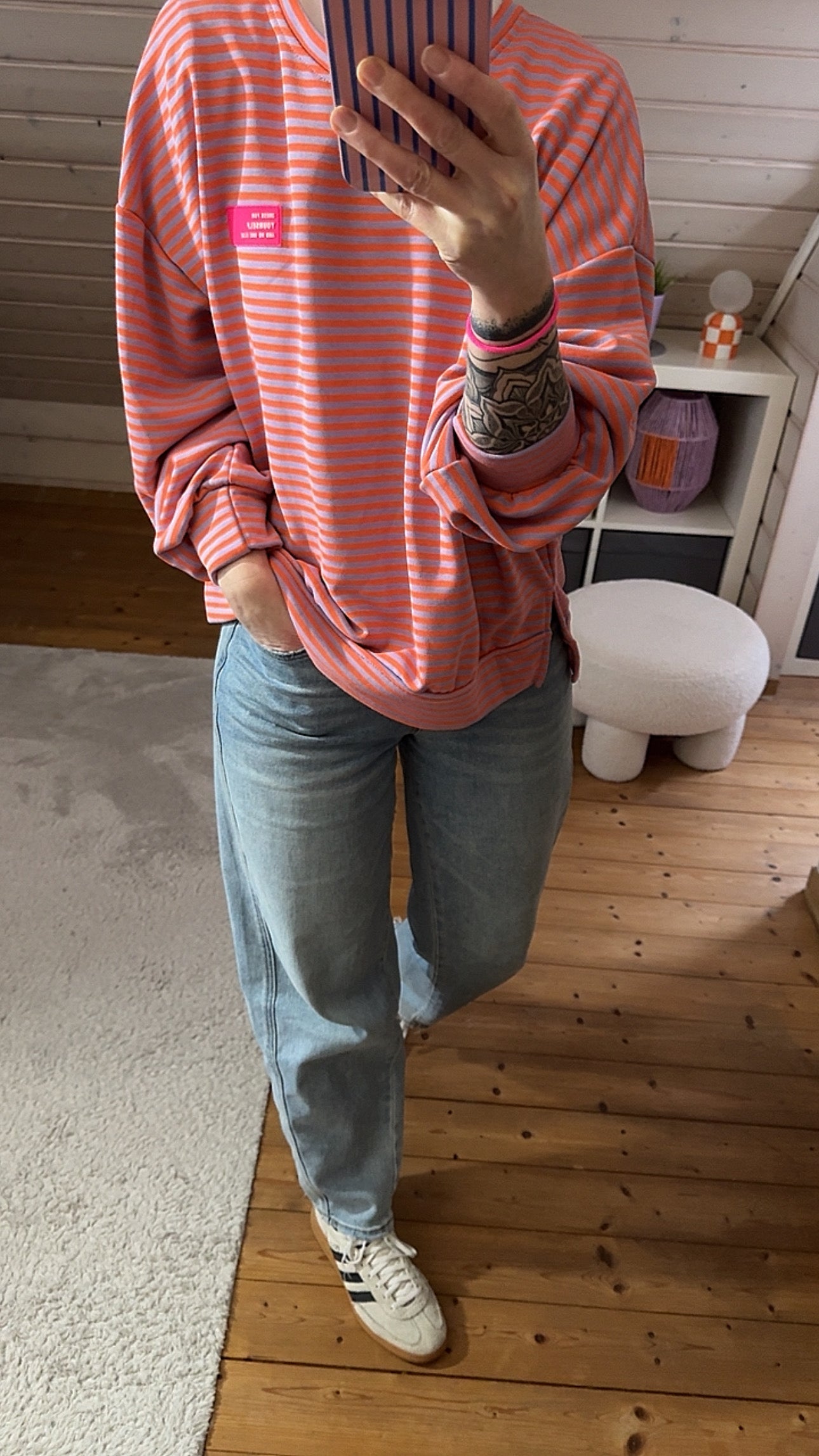 SWEATER PREMIUM TERRY NEON PATCH