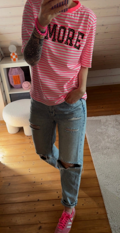 BASIC T-Shirt 5 FARBEN COLOUR BLOCK AMORE LEO 9 FARBEN