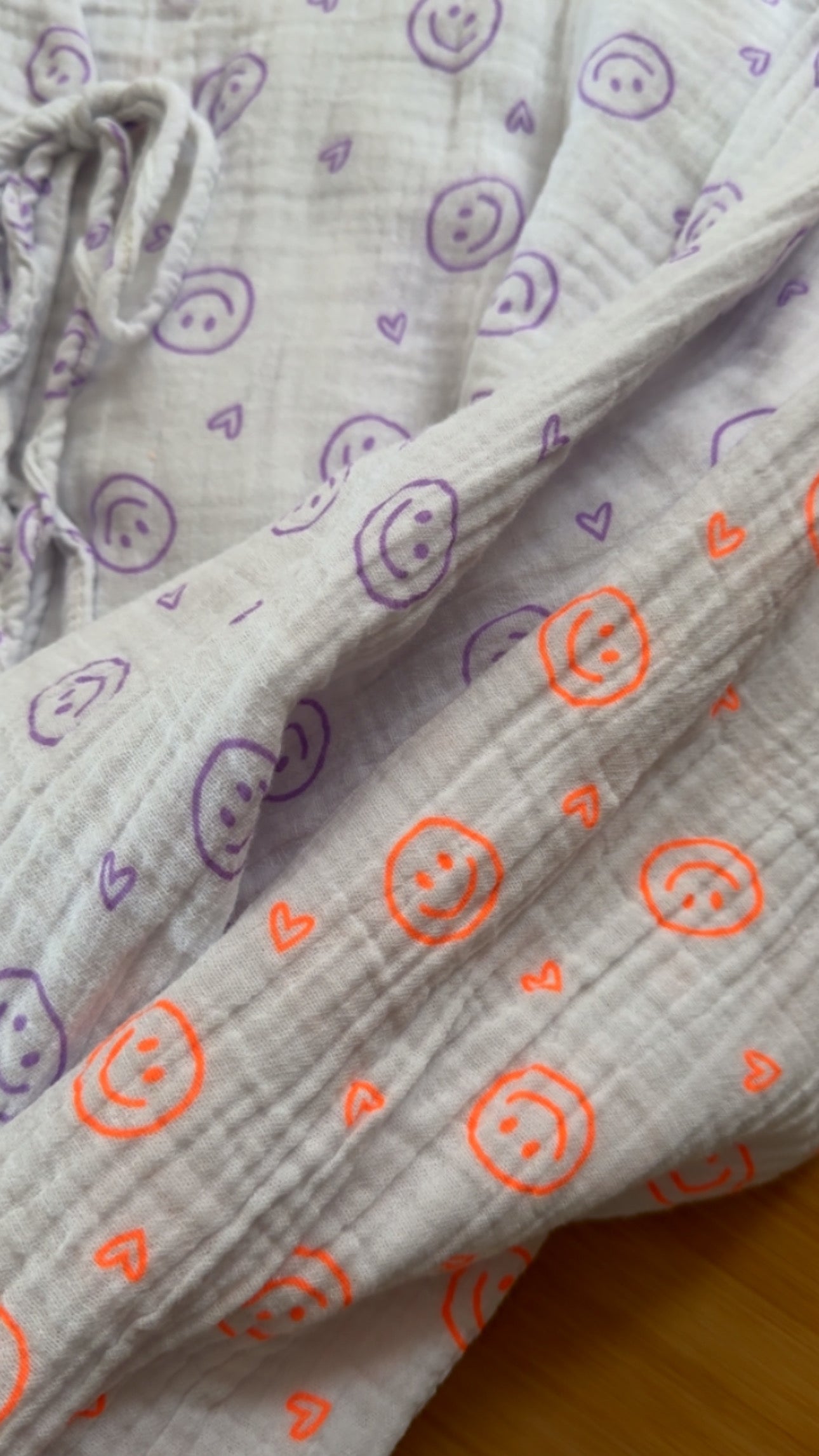 Musselin Bluse Tunika Onesize SMILEY