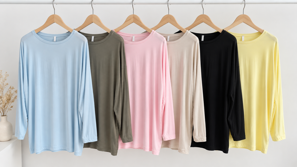 BASIC LONGSHIRT UNI 6 Farben