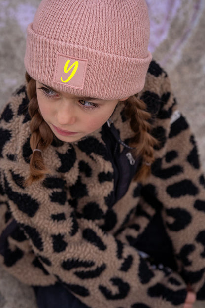 Kids Strick Mütze Neon Statement