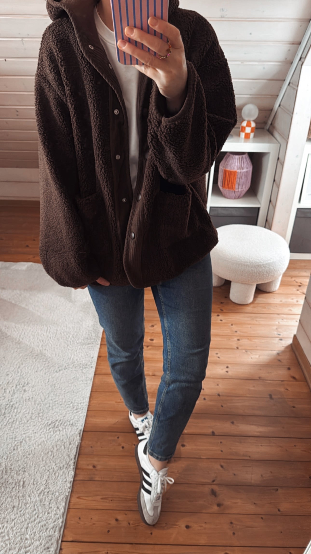 TEDDY Jacke KAPUZE Cord Einsatz