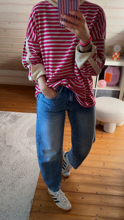 Streifen LONGSHIRT SWEATER OVERSIZE