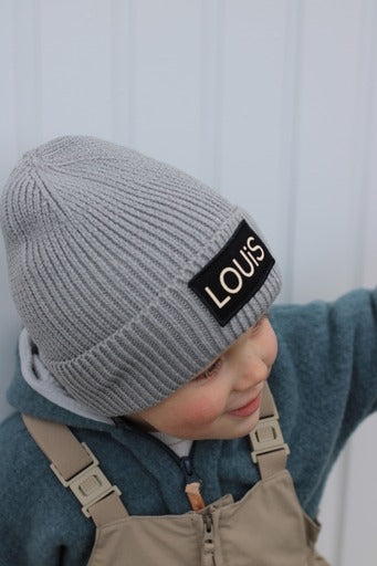 Mommy / Kids Strick-Beanie Label Up