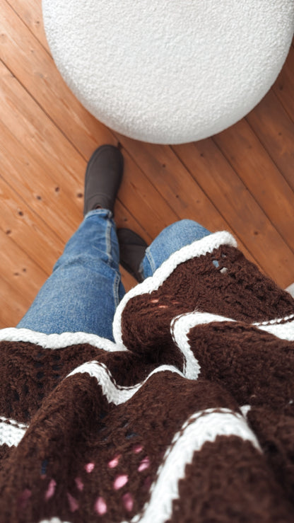 Oversize Strickpullover BOHO Lochstrick