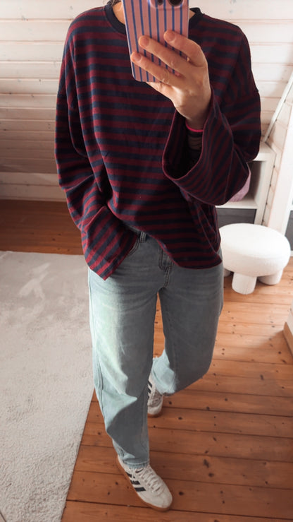 Streifen LONGSHIRT / FRENCH TERRY