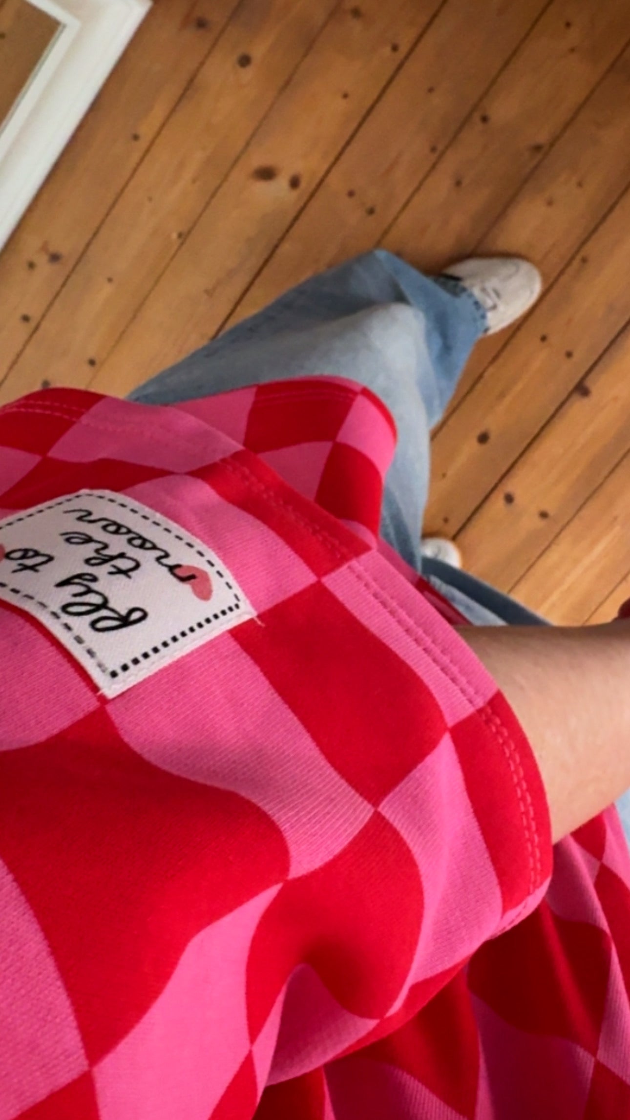 T-SHIRT FRENCH TERRY PREMIUM KARO / TO THE MOON