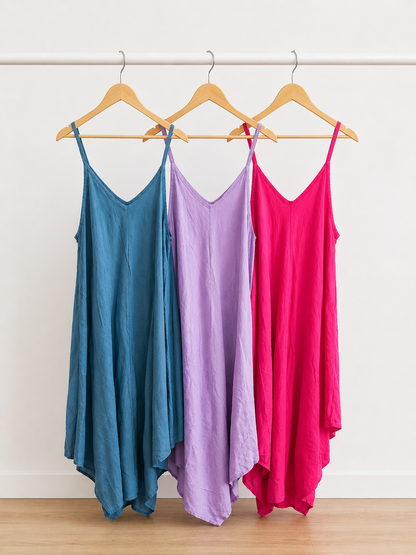 Leinen Kleid Onesize luftig