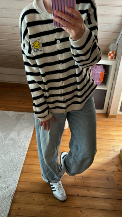 Cardigan COLOUR Block Smile Onsesize
