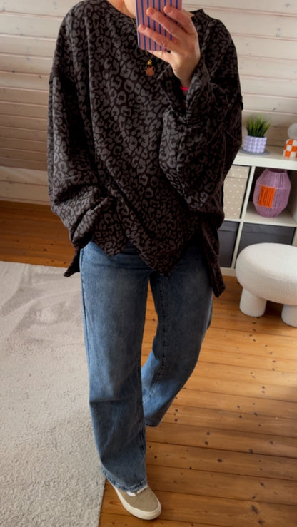 SWEATER OVERSIZE (Große Größen) LEO / 4 FARBEN
