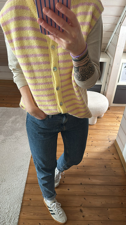 Strickjacke Weste Onezise STRIPES