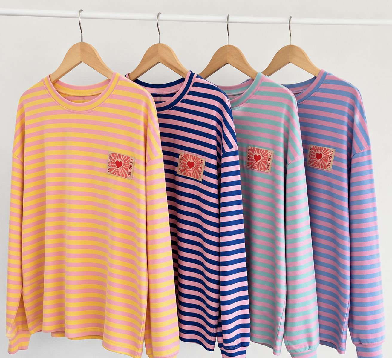 Longshirt Sweater leicht STREIFEN LE SOLEIL