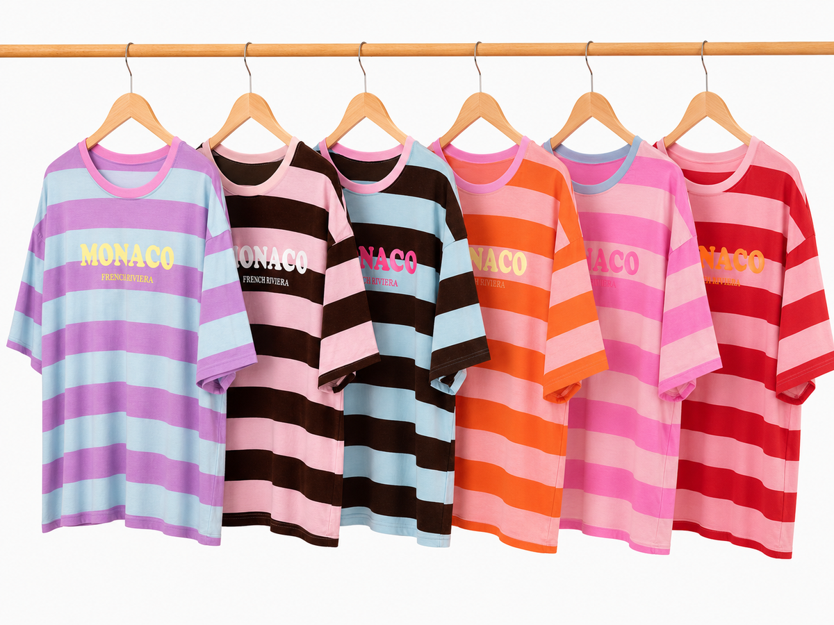 BASIC T-Shirt 6 FARBRN COLOUR BLOCK