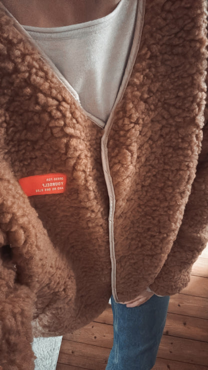 TEDDY Jacke langarm Neon Patch