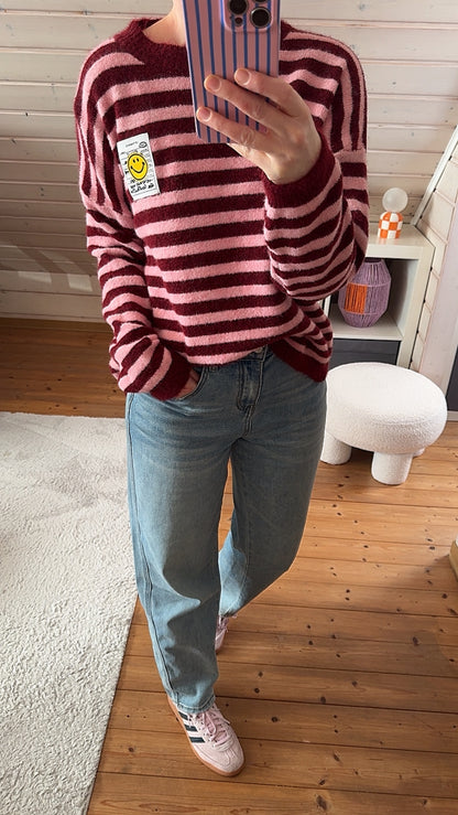 Pullover COLOUR Block Smile Onsesize